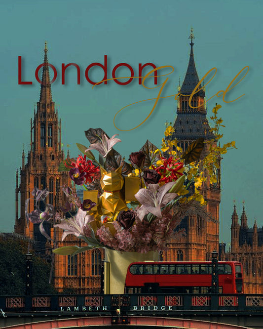 倫敦金 - London Gold -  招財貓花籃